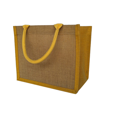Многоразовый отсутствие хозяйственной сумки джута 380gsm печати 30x12x30cm