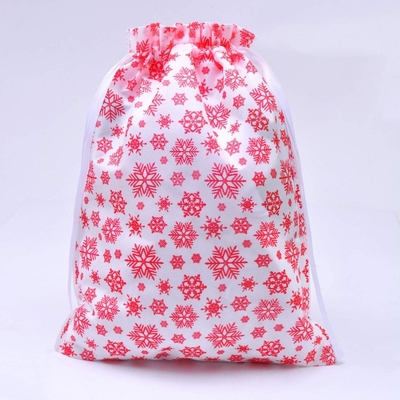 Сумка Drawstring камуфлирования PE 20cm OEM рождества 120x0.4cm