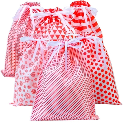 Сумка Drawstring камуфлирования PE 20cm OEM рождества 120x0.4cm