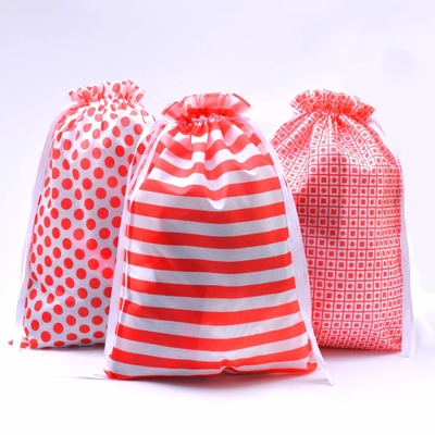 Сумка Drawstring камуфлирования PE 20cm OEM рождества 120x0.4cm