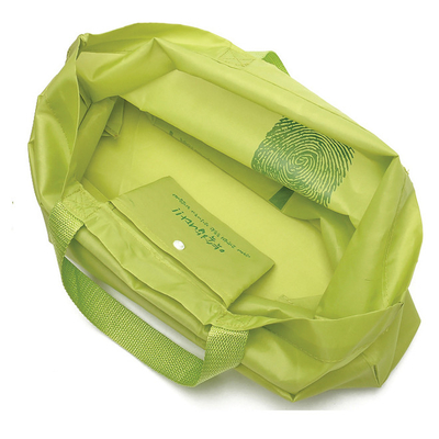Многоразовая хозяйственная сумка складчатости нейлона tote 190T 11x9cm