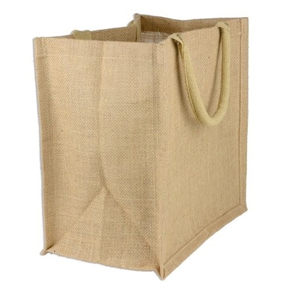 Хозяйственная сумка джута 390gsm мешковины многоразовая 40x14x34cm