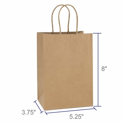 Бумажный мешок Брауна Kraft 200gsm CMYK 26x12x33cm не сплетенный
