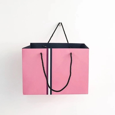 Washable бумажный мешок 21x11x27cm 350g УЛЬТРАФИОЛЕТОВЫЙ CMYK 160gsm не сплетенный