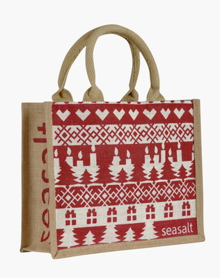 Женщины Tote OEM приставают хозяйственную сумку к берегу джута 45x15x33cm