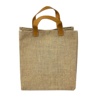PU Tote перемещения подарка отрегулировал продуктовую сумку мешковины 20cm